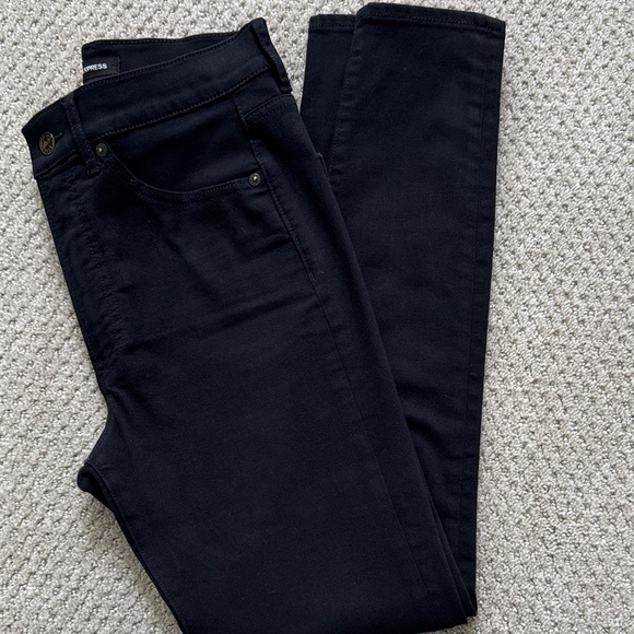Express Denim - Express - High Rise Black Skinny Jeans